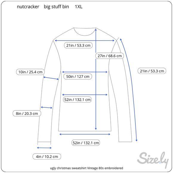 ugly Christmas sweatshirt embroidered red gold - Picture 3 of 7